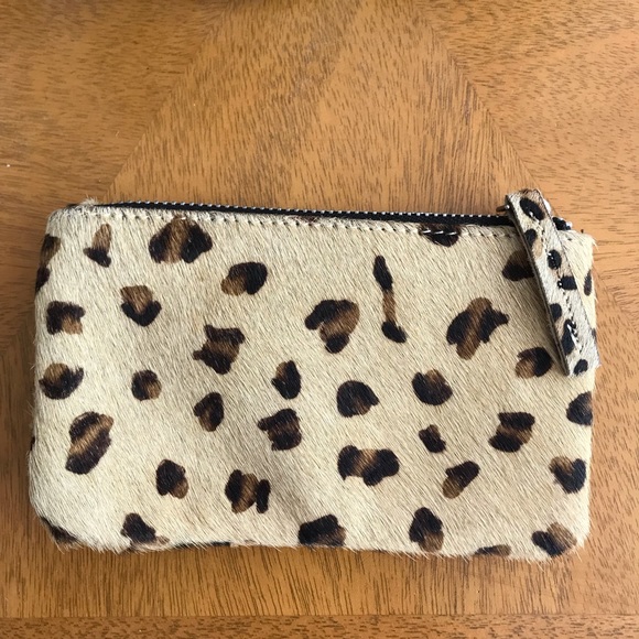 Leopard Print Calf hair wallet - Picture 2 of 4